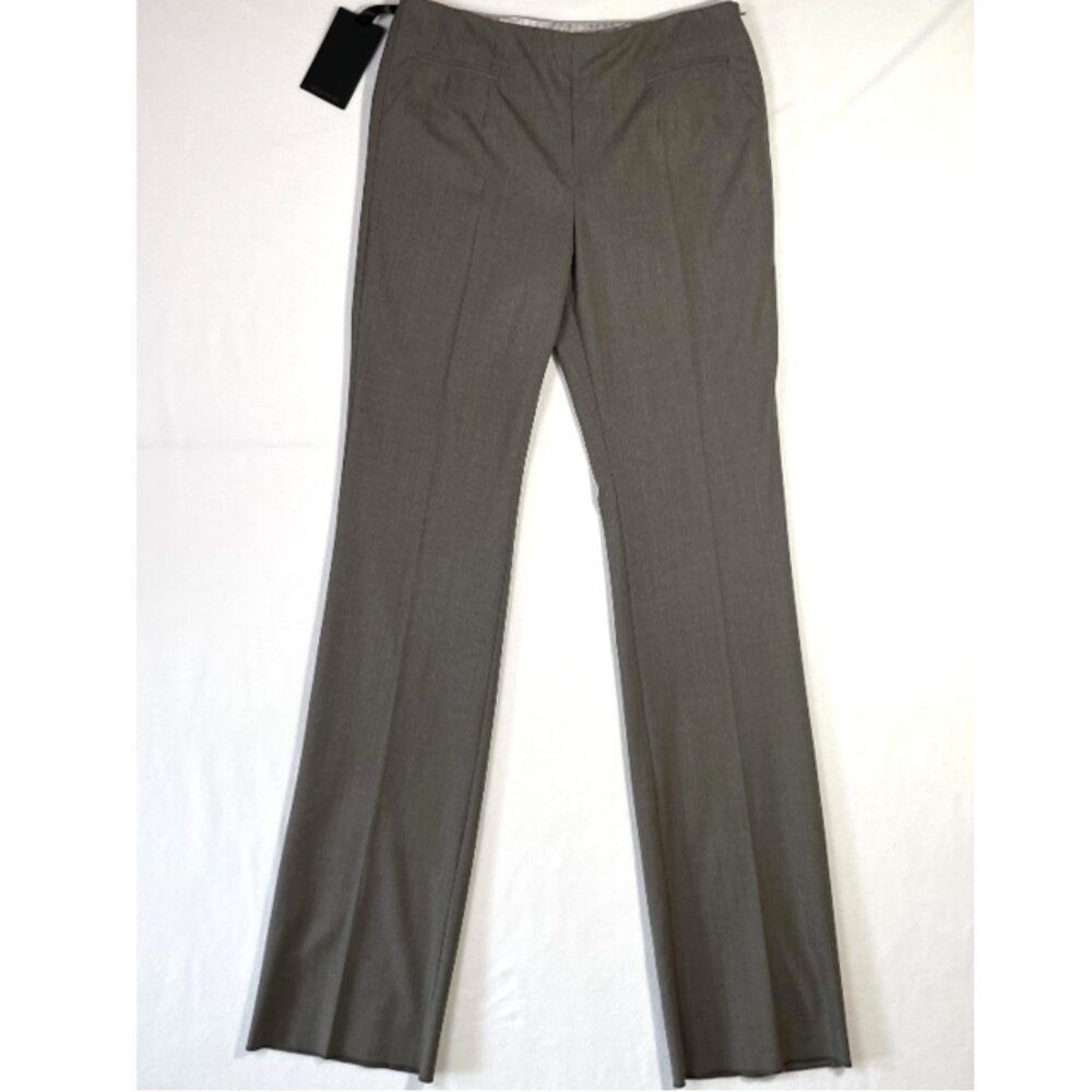 Alvin Valley Auslander Pant Gray Straight Leg Wool Stretch Side Zip Size 10